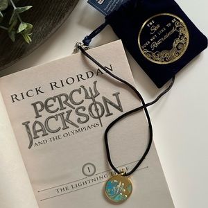 Percy Jackson Enamel Pendant Necklace - Owlcrate 'If the Fates Allow' Box - NWT